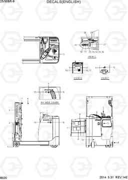 8020 DECALS 3 (ENGLISH) 25/30BR-9, Hyundai