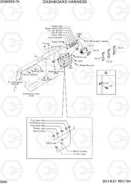 2040 DASHBOARD HARNESS 25/30/33G-7A, Hyundai