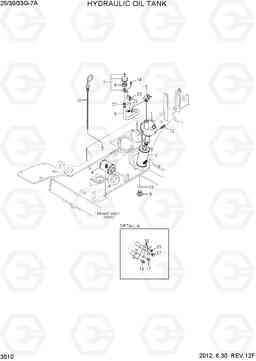 3010 HYDRAULIC OIL TANK 25/30/33G-7A, Hyundai