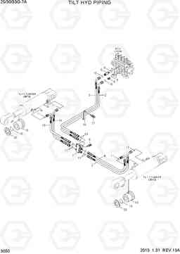 3050 TILT HYD PIPING 25/30/33G-7A, Hyundai