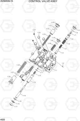 4020 CONTROL VALVE ASSY 25/30/33G-7A, Hyundai