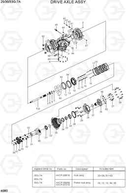 4080 DRIVE AXLE ASSY 25/30/33G-7A, Hyundai