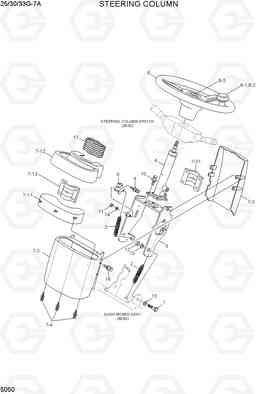 5050 STEERING COLUMN 25/30/33G-7A, Hyundai