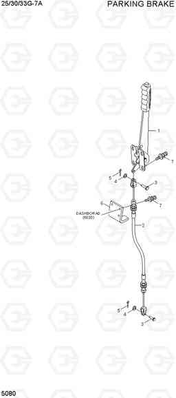 5080 PARKING BRAKE 25/30/33G-7A, Hyundai