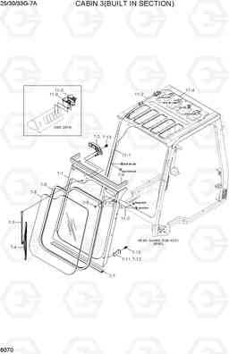 6070 CABIN 3 (BUILT IN SECTION) 25/30/33G-7A, Hyundai