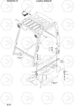 6110 CABIN GROUP 25/30/33G-7A, Hyundai