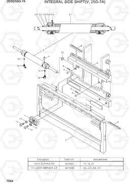 7044 INTEGRAL SIDE SHIFT (V,25G-7A) 25/30/33G-7A, Hyundai