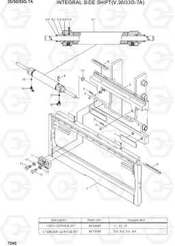 7045 INTEGRAL SIDE SHIFT (V,30/33G-7A) 25/30/33G-7A, Hyundai