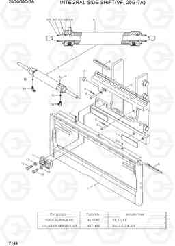 7144 INTEGRAL SIDE SHIFT (VF,25G-7A) 25/30/33G-7A, Hyundai