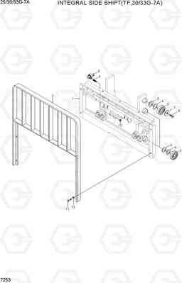 7253 INTEGRAL SIDE SHIFT (TF,30/33G-7A) 25/30/33G-7A, Hyundai