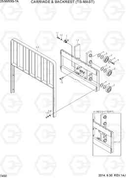 7450 CARR & BACKREST (TS-MAST) 25/30/33G-7A, Hyundai