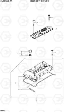 9060 ROCKER COVER 25/30/33G-7A, Hyundai