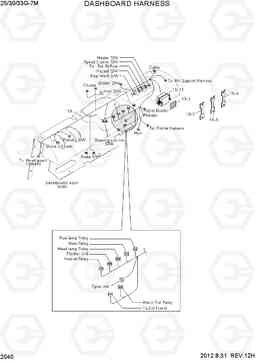 2040 DASHBOARD HARNESS 25/30/33G-7M, Hyundai