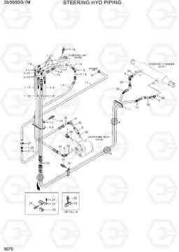 3070 STEERING HYD PIPING 25/30/33G-7M, Hyundai