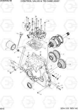 4010 CONTROL VALVE & TM CASE ASSY 25/30/33G-7M, Hyundai