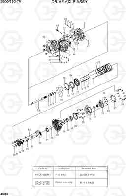 4080 DRIVE AXLE ASSY 25/30/33G-7M, Hyundai