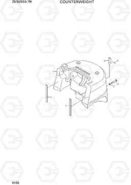 6100 COUNTERWEIGHT 25/30/33G-7M, Hyundai