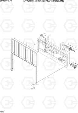 7043 INTEGRAL SIDE SHIFT (V,30/33G-7M) 25/30/33G-7M, Hyundai