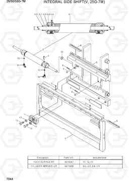 7044 INTEGRAL SIDE SHIFT (V,25G-7M) 25/30/33G-7M, Hyundai