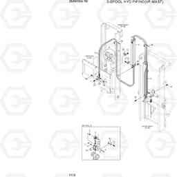 7170 3-SPOOL HYD PIPING (VF-MAST) 25/30/33G-7M, Hyundai