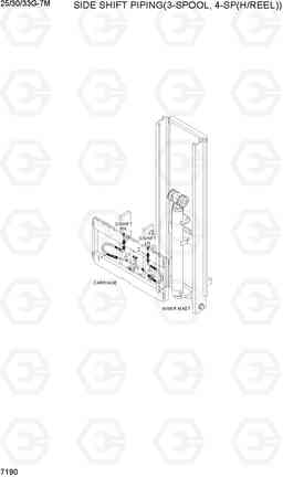 7190 SIDE SHIFT PIPING(3-SPOOL, 4-SP(H/REEL)) 25/30/33G-7M, Hyundai