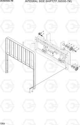 7253 INTEGRAL SIDE SHIFT (TF,30/33G-7M) 25/30/33G-7M, Hyundai