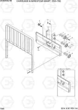 7560 CARRIAGE & B/REST (QF-MAST, 25G-7M) 25/30/33G-7M, Hyundai