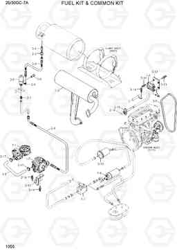 1055 FUEL KIT & COMMON KIT 25/30GC-7A, Hyundai