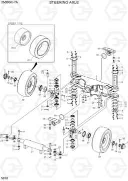 5010 STEERING AXLE 25/30GC-7A, Hyundai