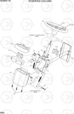 5050 STEERING COLUMN 25/30GC-7A, Hyundai