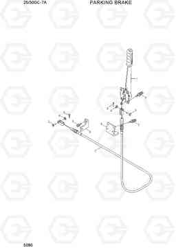 5080 PARKING BRAKE SUB ASSY 25/30GC-7A, Hyundai