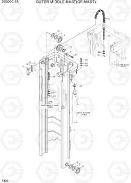 7320 OUTER MIDDLE MAST (QF-MAST) 25/30GC-7A, Hyundai