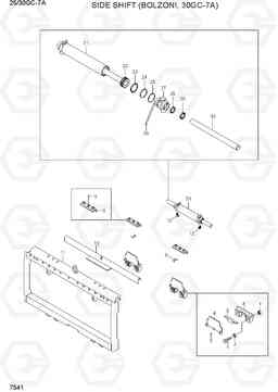 7541 SIDE SHIFT (BOLZONI, 30GC-7A) 25/30GC-7A, Hyundai