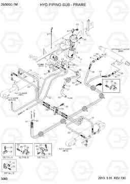 3060 HYD PIPING SUB-FRAME 25/30GC-7M, Hyundai