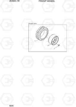 5020 FRONT WHEEL 25/30GC-7M, Hyundai