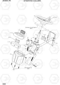 5050 STEERING COLUMN 25/30GC-7M, Hyundai