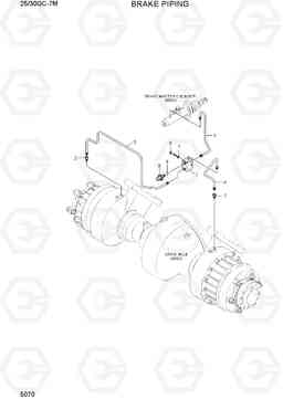 5070 BRAKE PIPING 25/30GC-7M, Hyundai