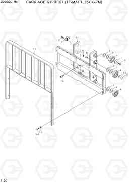 7150 CARRIAGE & B/REST(TF-MAST,25GC-7M) 25/30GC-7M, Hyundai