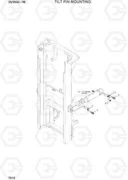 7510 TILT PIN MOUNTING 25/30GC-7M, Hyundai