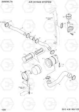 1020 AIR INTAKE SYSTEM 25/30/33L-7A, Hyundai