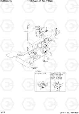 3010 HYDRAULIC OIL TANK 25/30/33L-7A, Hyundai