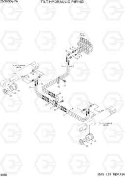 3050 TILT HYDRAULIC PIPING 25/30/33L-7A, Hyundai