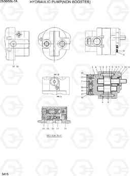 3A15 HYDRAULIC PUMP(NON BOOSTER) 25/30/33L-7A, Hyundai