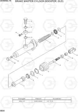 3B30 BRAKE MASTER CYL(NON BOOSTER) 25/30/33L-7A, Hyundai