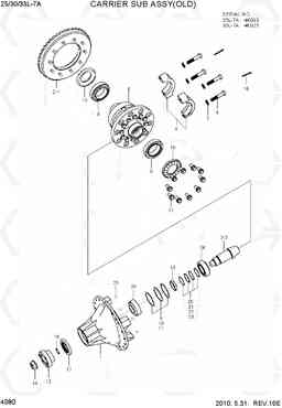 4080 CARRIER SUB ASSY(OLD) 25/30/33L-7A, Hyundai