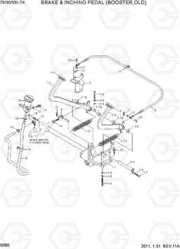 5060 BRAKE & INCHING PEDAL(BOOSTER, OLD) 25/30/33L-7A, Hyundai