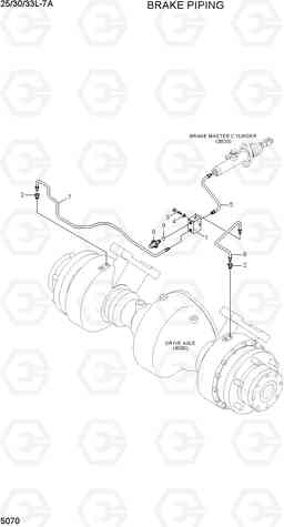 5070 BRAKE PIPING(OLD) 25/30/33L-7A, Hyundai