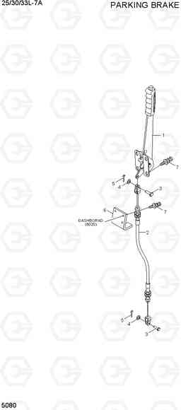 5080 PARKING BRAKE 25/30/33L-7A, Hyundai