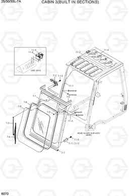 6070 CABIN 3(BUILT IN SECTION) 25/30/33L-7A, Hyundai