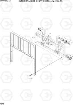 7042 INTEGRAL SIDE SHIFT (V,25L-7A) 25/30/33L-7A, Hyundai